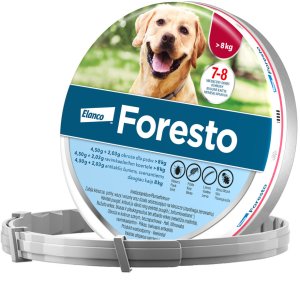 Elacno Foresto Obroża przeciw kleszczom i pchłom dla psów powyżej 8kg + NIESPODZIANKA DLA PSA GRATIS !! 2