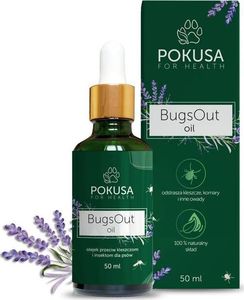 POKUSA POKUSA BugsOut Oil - naturalny olejek przeciw kleszczom i insektom dla psów 50ml 1