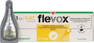 VETOQUINOL VETOQUINOL Flevox S 1x0,67 ml roztwór na pchły i kleszcze dla psów małych ras 1