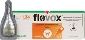 VETOQUINOL VETOQUINOL Flevox M 1x1,34 ml roztwór na pchły i kleszcze dla psów średnich ras 1