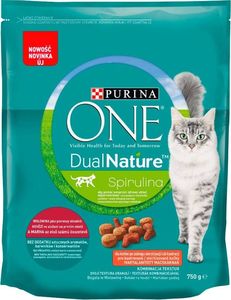 Purina Purina One Dual Nature Spirulina Karma dla dorosłych kotów wołowiną 750g 1