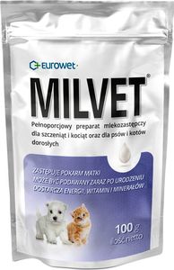 EUROWET Eurowet Milvet mleko zastępcze dla szczeniąt i kociąt 100g 1