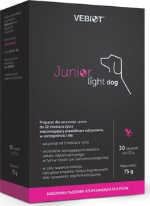 Nutrifarm Vebiot junior-light dog 30 saszetek 75g 1