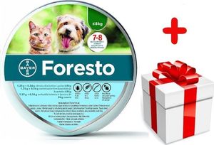 Bayer Foresto Obroża dla kotów i psów poniżej 8 kg 1