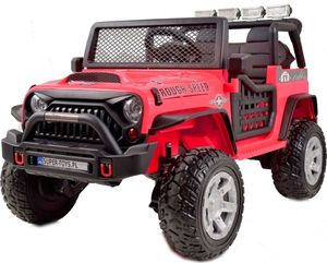 Super-Toys WIELKI DZIP 4X4 ROUGH SPEED, FUNKCJA BUJANIA, WALIZKA, MIĘKKIE KOŁA/XMX-617 5