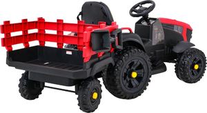 Traktor Titanium Z Przyczepą Czerwony 9