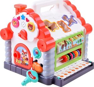 HOLA Interaktywny Domek sorter klocki zwierzątka ZA3518 2