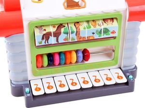 HOLA Interaktywny Domek sorter klocki zwierzątka ZA3518 6