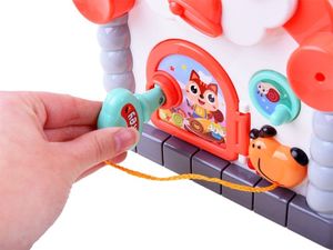 HOLA Interaktywny Domek sorter klocki zwierzątka ZA3518 8
