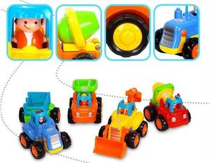 HOLA Traktor Koparka Wywrotka z Napędem ZESTAW ZA0020 7