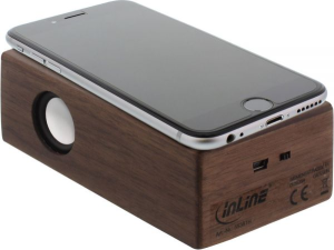 Głośnik InLine Woodbrick brązowy (55381H) 4