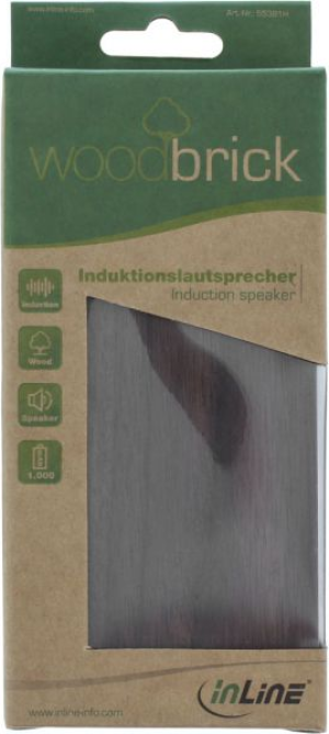 Głośnik InLine Woodbrick brązowy (55381H) 6