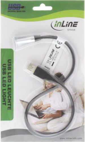 Lampka USB InLine dioda LED czarny (67541B) 2