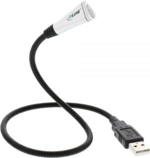Lampka USB InLine dioda LED czarny (67541B) 1