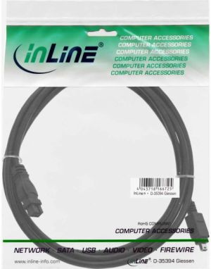 InLine Firewire 9-pin - Firewire 4-pin, 1.8m, Czarny (34902) 2