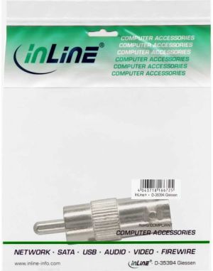 Adapter AV InLine RCA (Cinch) - BNC srebrny (99320) 4
