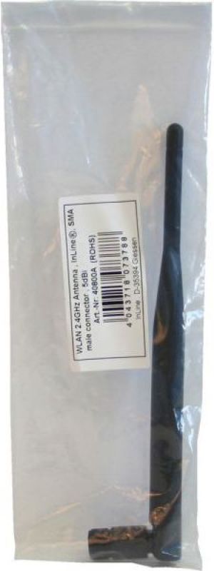 Antena InLine Antena zewnętrzna do WIFI na złącze SMA męski 2.4GHz 5dBi (40800A) 3