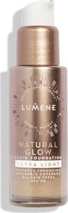 Lumene Lumene Natural Glow Fluid Foundation SPF20 podkład rozświetlająco - wygładzający 1 Ultra Light 30ml 1