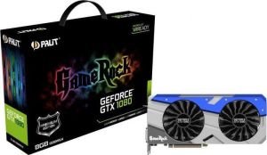 Karta graficzna Palit GeForce GTX 1080 GameRock Premium Edition 8GB GDDR5X (256 Bit) HDMI, DVI, 3xDP, BOX (NEB1080H15P2G) 2