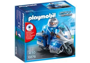 Playmobil City Action Motocykl policyjny ze światełkiem (6876) 1