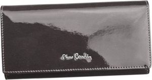 Pierre Cardin Lakierowany portfel damski ze skóry naturalnej z tylną kieszonką na suwak 1