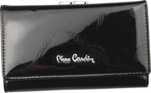 Pierre Cardin Średniej wielkości lakierowany portfel damski z sekcją na monety 1