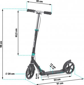 Hulajnoga Soke City Czarny (1590) 12