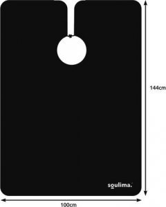 Dla Fryzjerów Peleryna Fryzjerska Czarna 10