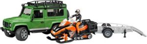 Bruder Professional Series Kraj Rover Defender Station Wagon and snowmobil (02594) 1