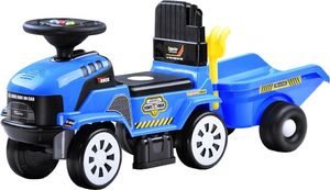 Jeździk Traktor z przyczepą melodie niebieski (ZA3746) 1