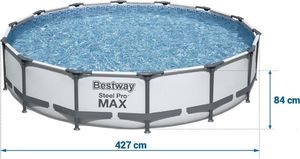 Bestway Basen stelażowy Steel Pro Max 427cm 9w1 (56595) 2