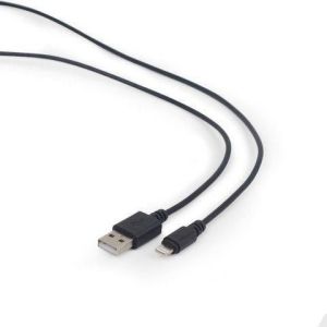 Kabel USB Gembird USB-A - Lightning 1 m Czarny (CC-USB2-AMLM-1M) 1