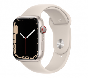 Smartwatch Apple Watch 7 GPS + Cellular 45mm Biały  (MKJQ3WB/A) 1