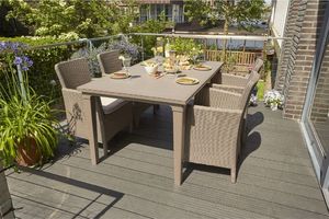 Allibert Krzesło ogrodowe Trenton, cappuccino, 226454 3