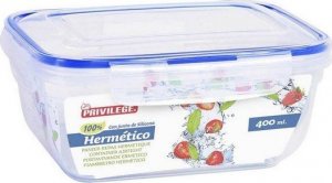 Privilege Club Hermetyczne pudełko na lunch Privilege Prostokątny Przezroczysty - 400 ml 1