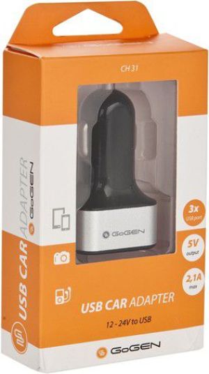 Ładowarka GoGEN CH31 Adapter 3x USB-A 2.1 A  (GOG-CH31) 2