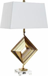 Lampa stołowa DKD Home Decor Lampa stołowa DKD Home Decor Biały Poliester Metal Szkło Złoty (43 x 25 x 75 cm) 1