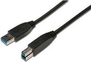 Kabel USB Digitus USB-A - USB-B 1.8 m Czarny (AK-300115-018-S) 1