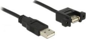 Kabel USB Digitus USB-A - USB-A 1 m Czarny (85106) 1