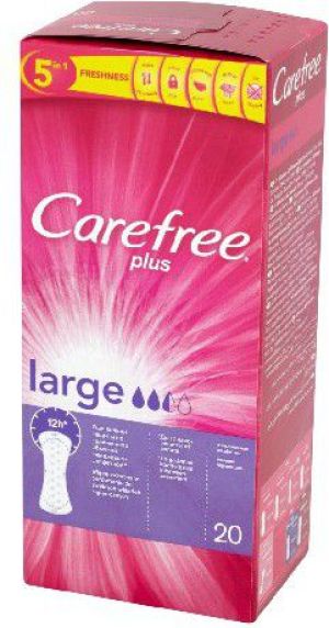 Carefree Plus Large Wkładki higieniczne 1 op.-20szt 1