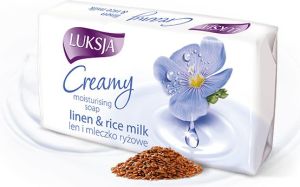 Luksja Creamy Linen & Rice Mydło w kostce 90g 1