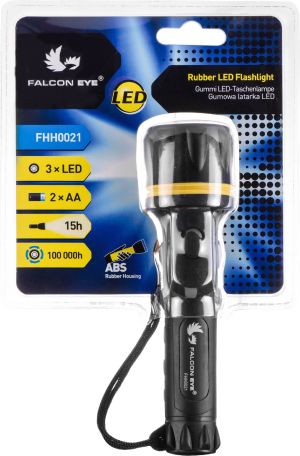 Latarka Falcon Eye Gumowa, bateryjna, ręczna LED (FHH0021) 4