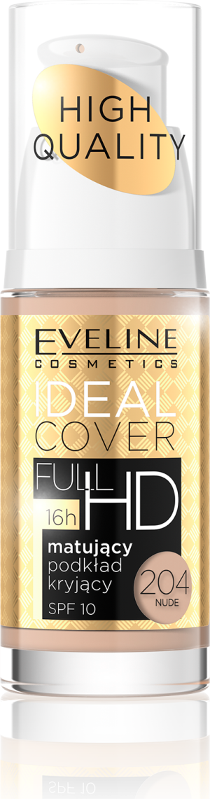 Eveline Podkład Ideal Cover Full HD matująco-kryjący nr 204 Nude 30ml 1