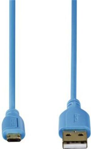Kabel USB Hama USB-A - 0.75 m Niebieski (001357010000) 2