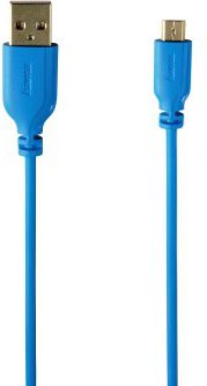 Kabel USB Hama USB-A - 0.75 m Niebieski (001357010000) 3