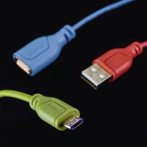 Kabel USB Hama USB-A - 0.75 m Niebieski (001357010000) 10