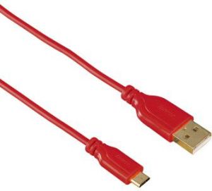 Kabel USB Hama USB-A - 0.75 m Czerwony (001357030000) 1