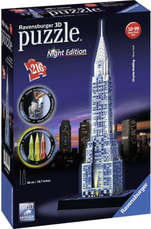 Ravensburger Puzzle 3D Chrysler Building Night Edition (125951) 1