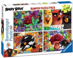 Ravensburger Puzzle 4x100 Angry Birds 068623 1