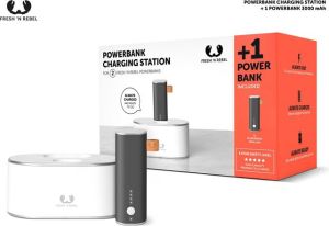 Powerbank Fresh n Rebel + stacja ładująca 3000mAh Szary 5